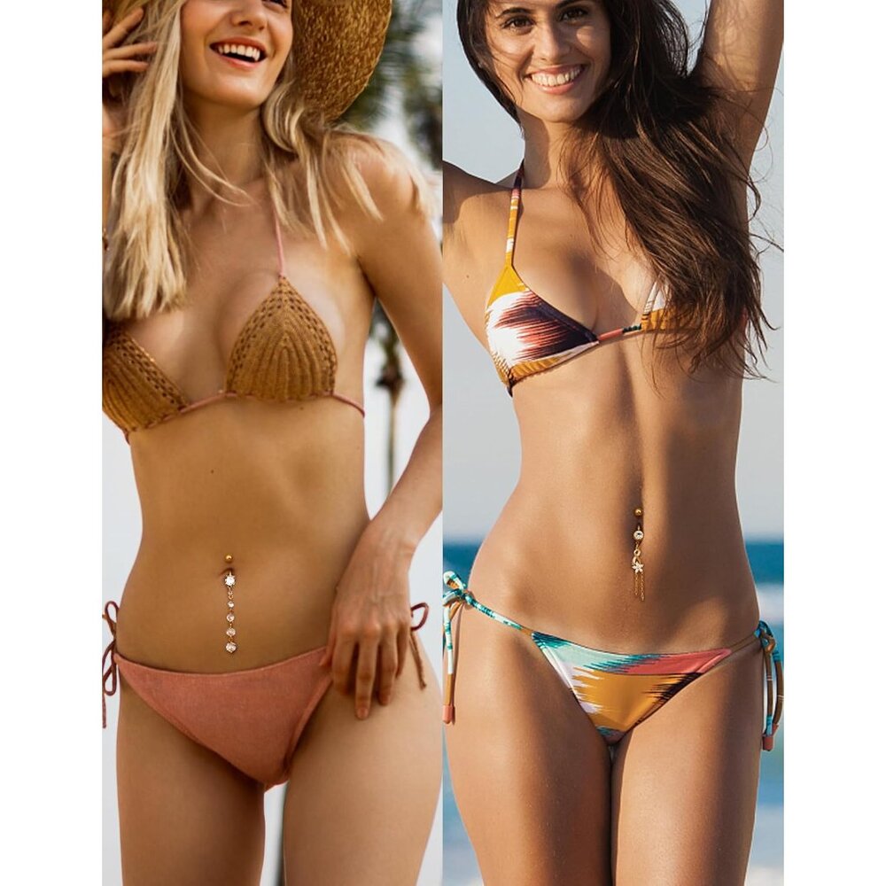 7 Pcs Dangle Belly Button Ring - Hypoallergenic S… - image 7